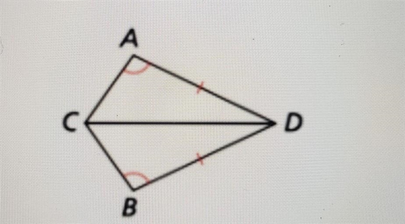 Hello :D Determime whether there's enough information to show that the triangles are-example-1