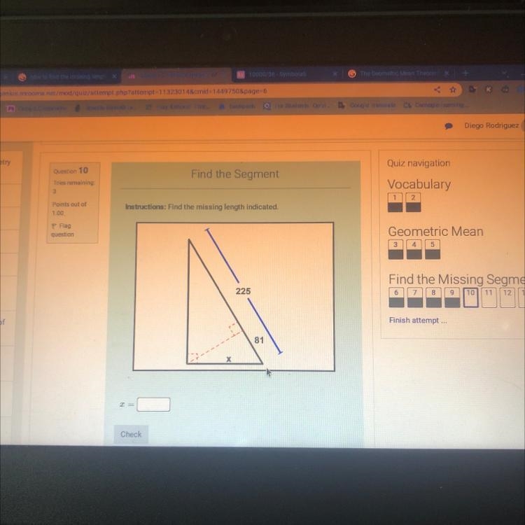 Find the missing length indicate-example-1