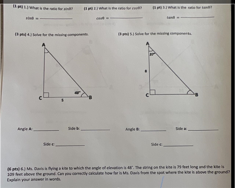 Solve for the missing components-example-1