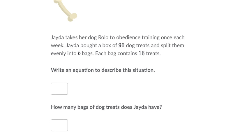 Jayda takes her dog Rolo to obedience training once each week. Jayda bought a box-example-1