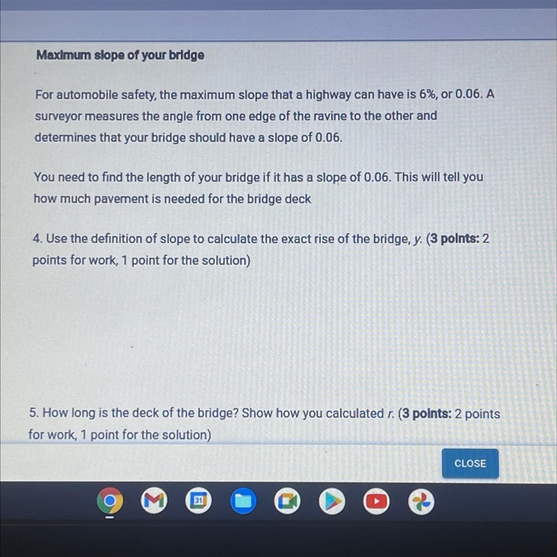 I only need help with question 5! i’ll provide the answer to question 4 if it helps-example-1