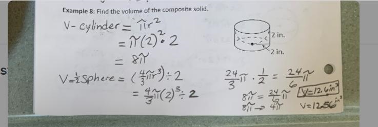 Find the volume of the composite solid. FYI: I’m trying to understanding what I’m-example-1