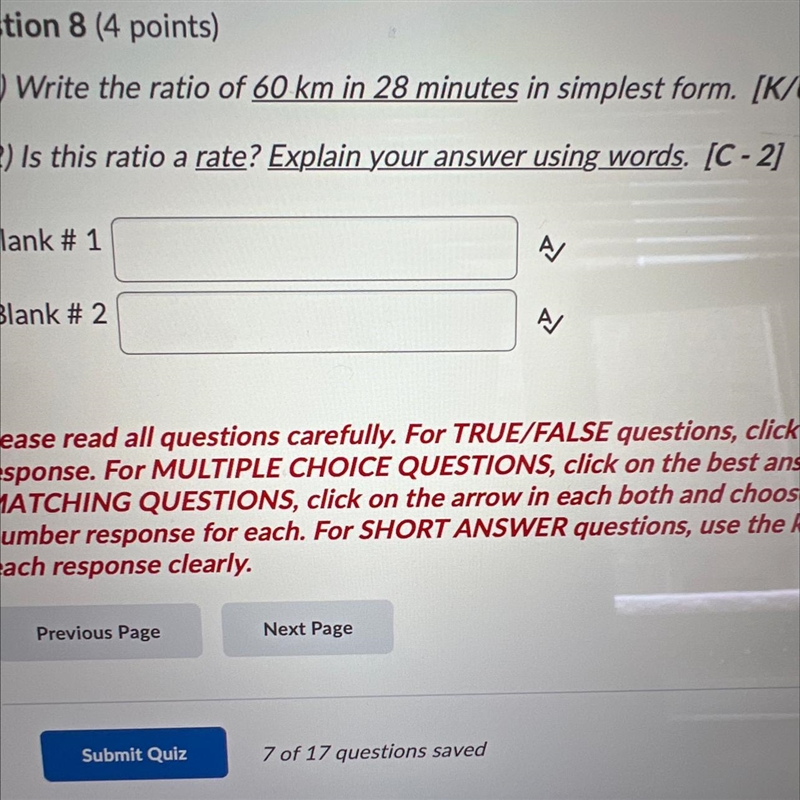 #1) Write the ratio of 60 km in 28 minutes in simplest form.#2) Is this ratio a rate-example-1