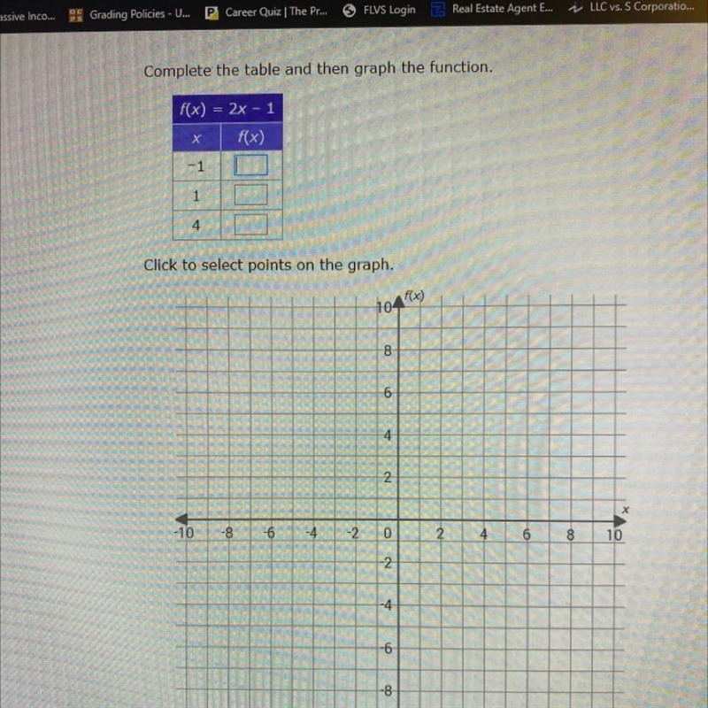 Complete the table and graph-example-1