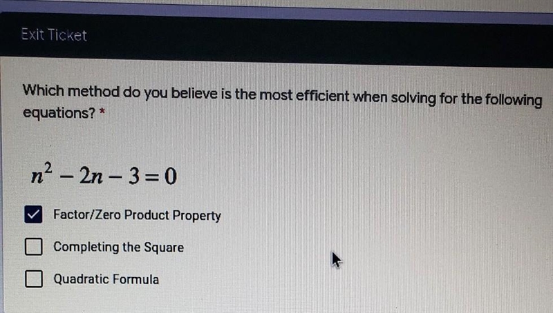 Exit Ticket Which method do you believe is the most efficient when solving for the-example-1