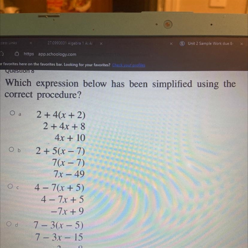 Which expression below has been simplified using the correct procedure ?-example-1