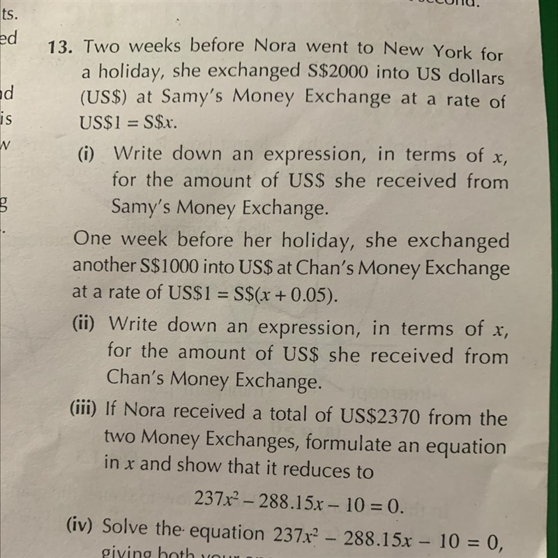 Please solve no.13 (i) from here only solve (i) please-example-1