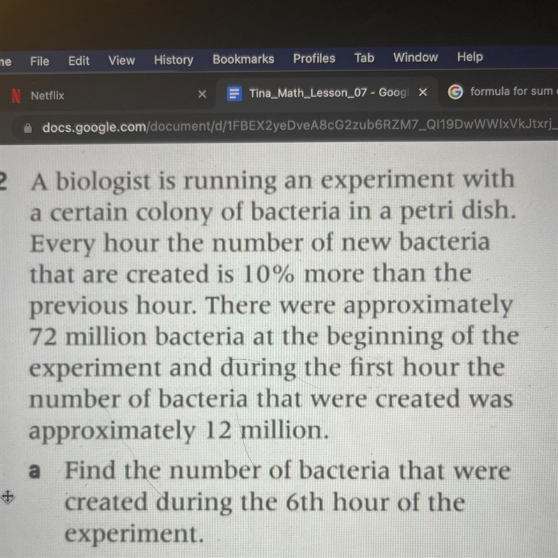 Hi! I can’t seem to find the right formula for this question, my answers don’t feel-example-1