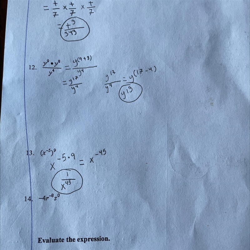 I need help with number 14 and can you please write your answer using only positive-example-1