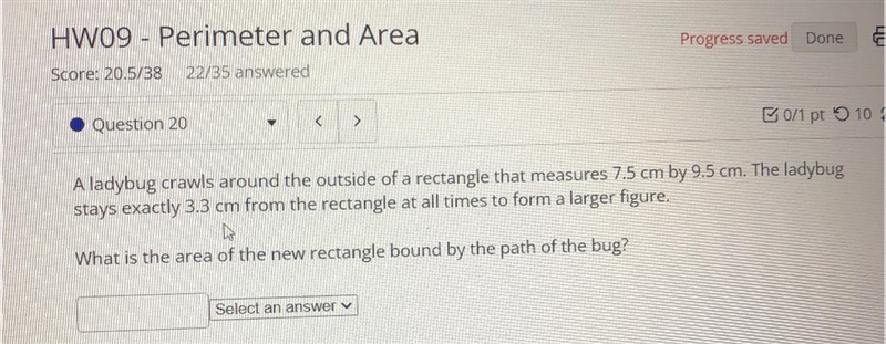 Pls help! Geometry What is the area of the new rectangle?-example-1