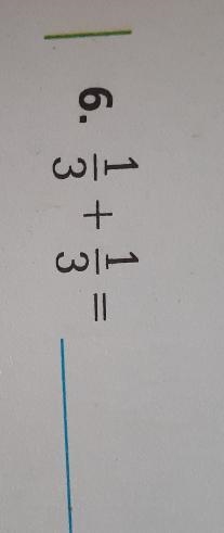 What is 1 out of 3 + 1 out of 3-example-1