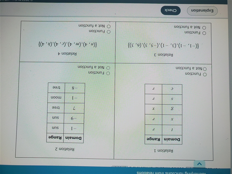 For each relation, decide whether or not it is a function.-example-1