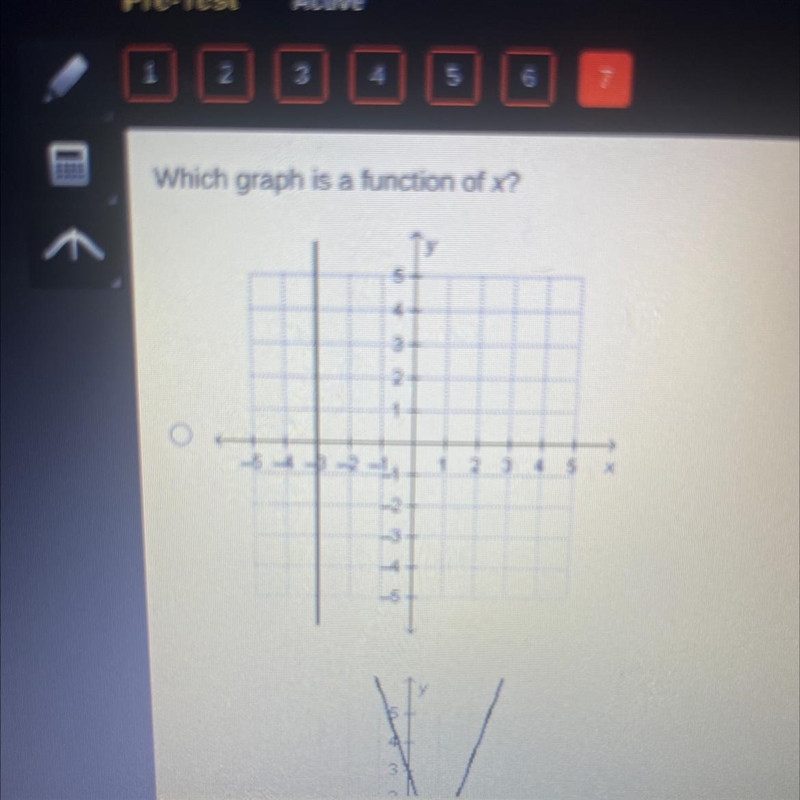 Which graph is a function of x?-example-1