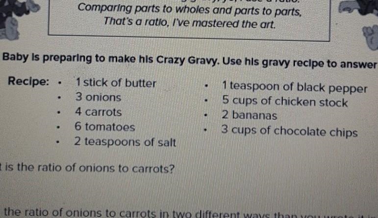 4. A. Use the recipe to find the ratio of teaspoons of salt to teaspoons of black-example-1