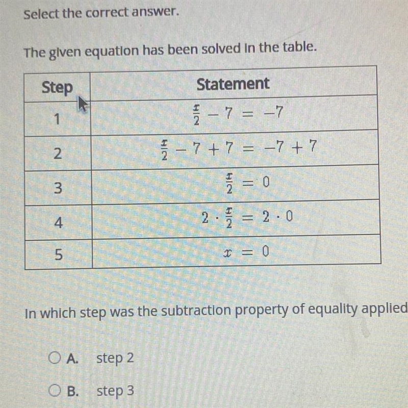 In which step was the subtraction property of equality applied?-example-1