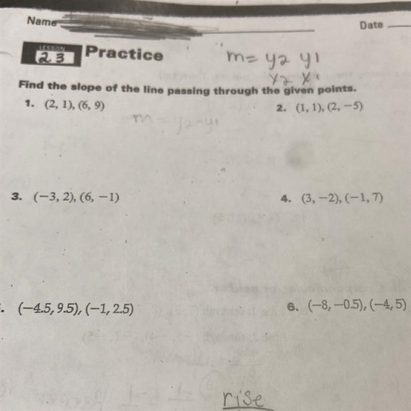 Please help this work is due today Find the slope of the line passing through the-example-1