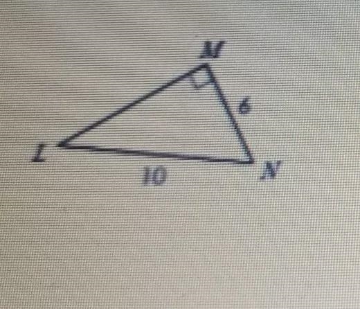 find the indicated trigonometric ratio as a fraction in simplest form. 1. sin L= 2. tan-example-1