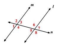 Given the measure of angle 8 is 130o. What is the value of x if the measure of angle-example-1