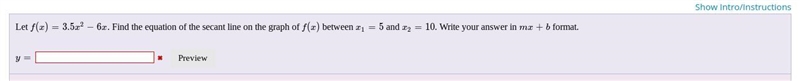 . Find the equation of the secant line on the graph of-example-1