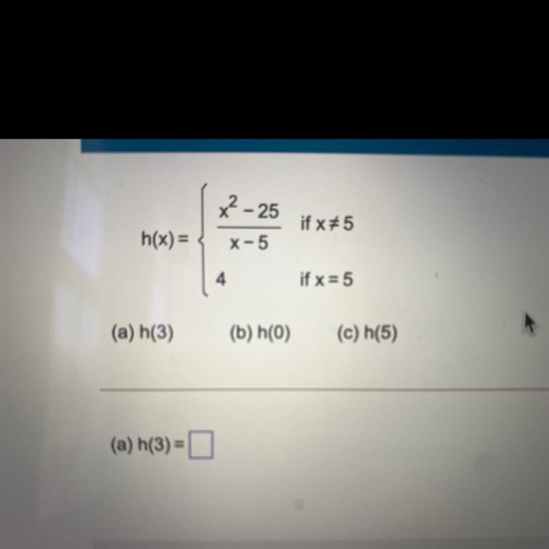 Evaluate the piecewise function at the given values of the independent variableFind-example-1