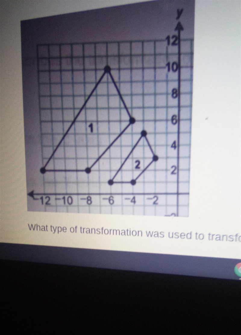 What type of transformation was used to transform figure 2 into figure 1-example-1