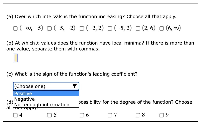 Below is the graph of a polynomial function with real coefficients. All local extrema-example-2