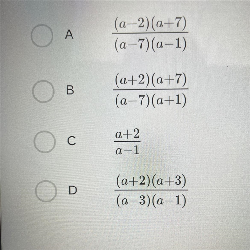 Simplify a^2-a-6/ a^2-8a+7 • a+7/ a-3-example-1