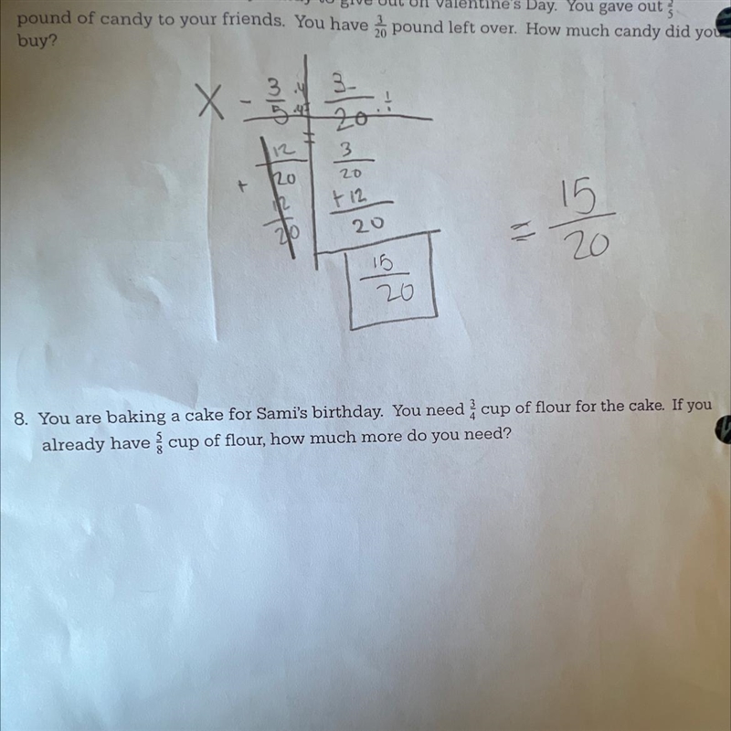 Doing inverse operations word problem. Not sure where to put x when writing equation-example-1