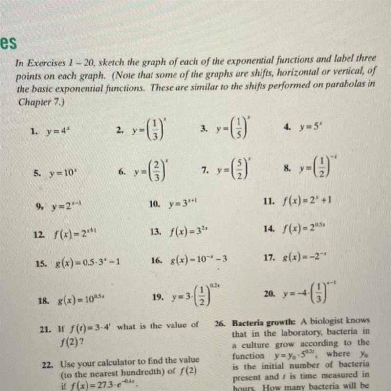 Question 5. Y=10^xSketch the graph of each of the exponential functions and label-example-1