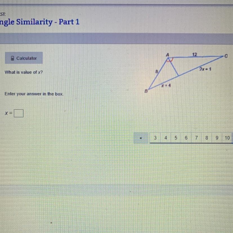 What is value of x? Enter your answer in the box. X=-example-1