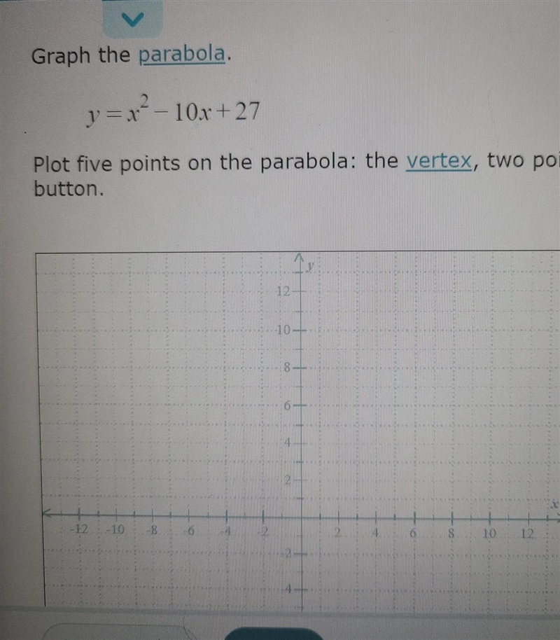 I need 5 points. the vertex, 2 to the left, and 2 to the right-example-1