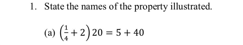 ( 14 + 2 ) 2 0 = 5 + 4 0 what type of property is this?-example-1