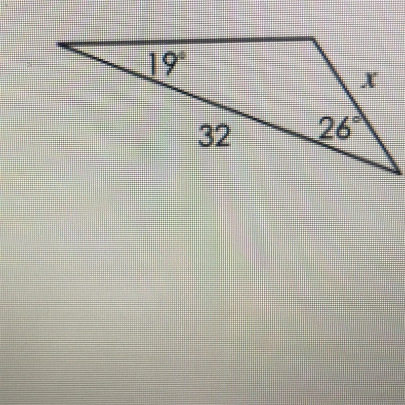 Use the law of sines Find each missing side or angle-example-1