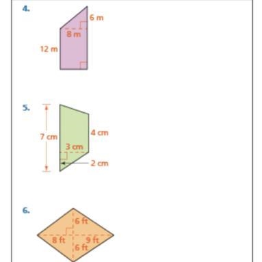 Find the area for all of them. Pleaseee help me I don’t understand.-example-1