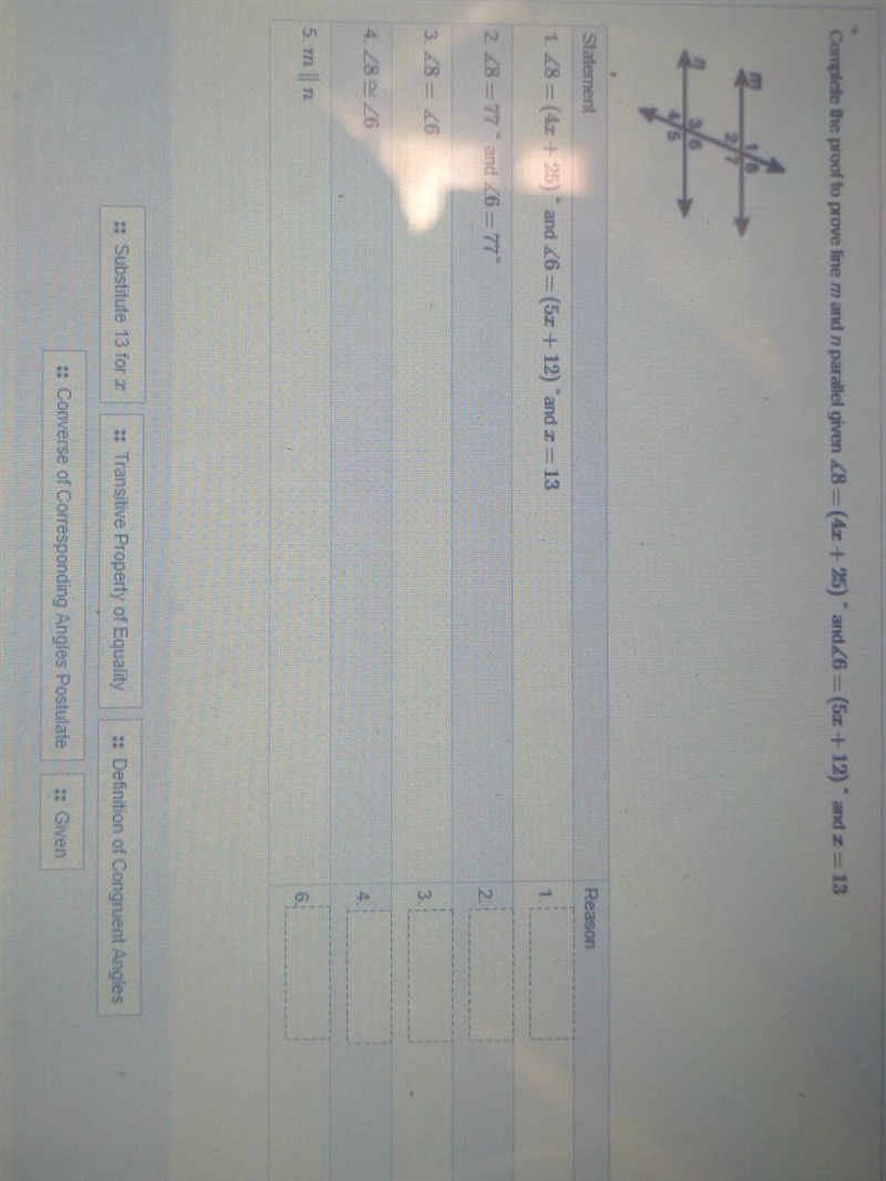 How do I know which reasons in the box below go with statements 1-5?-example-1