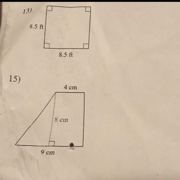 Can anyone help me find the area of these two pls ?-example-1