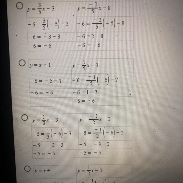 Tony observed the solution to a pair of linear equations graphed in the coordinate-example-1