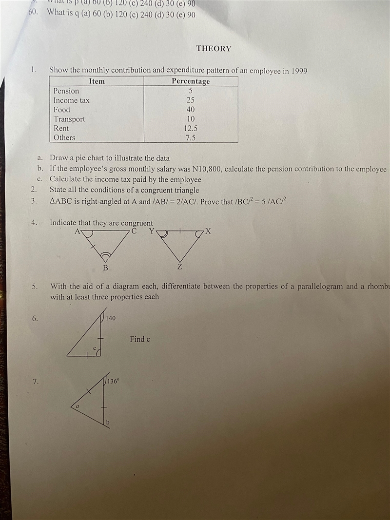 Question 4 (a) 34cm 33cin (c) 53cm (d) 56cm13. Given that the radius of a circle is-example-2