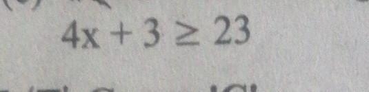 Solve: answer is x is greater than or equal to 3.​-example-1