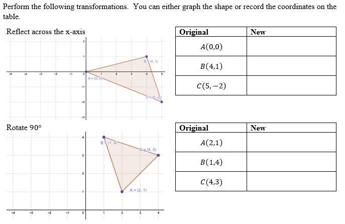 Perform the following transformations. You can either graph the shape or record the-example-1