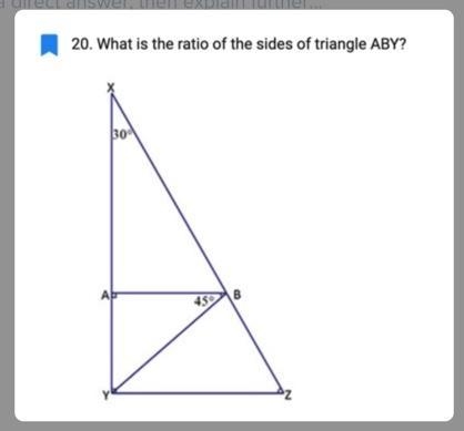 What is the ratio of the sides of triangle ABYNEED HELP ASAP-example-2