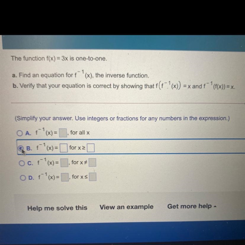 Find and solve a and b then verify the function-example-1