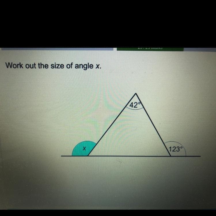 Work out the size of angle x-example-1