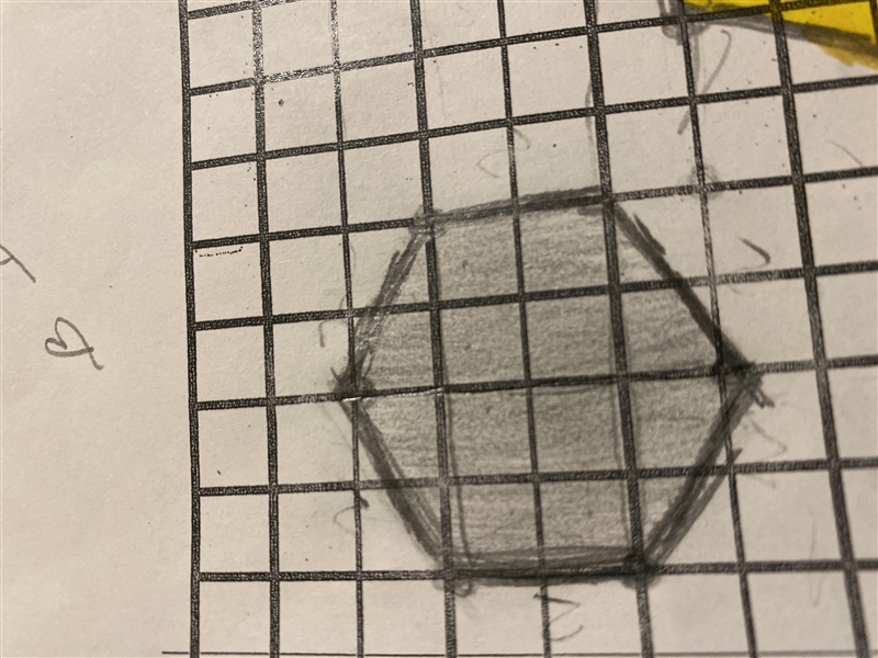 Please help me find the area for this hexagon (please show work to) ,:)-example-1