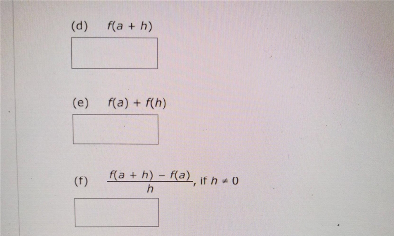 NO LINKS!! Please assist me with this problem Part 3m If a and h are real numbers-example-1