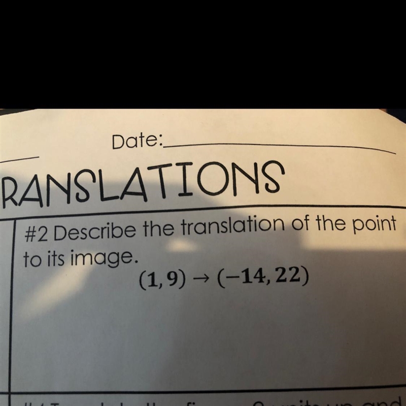 Describe the translation of the point to its image-example-1