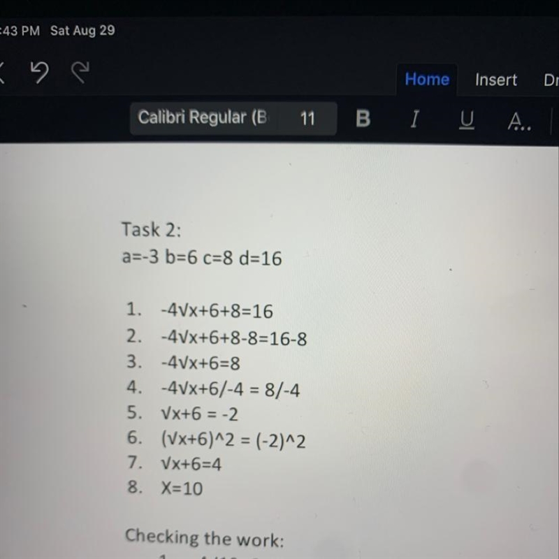 Can someone tell me if my work is an extraneous solution?The equation i needed to-example-1