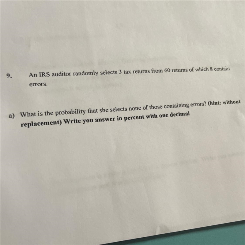 I couldn’t take a picture of question b) but it says “what is the probability that-example-1