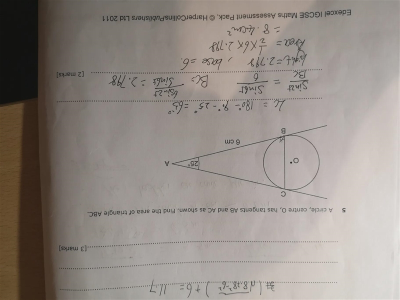 How to get this question? the angle CBA is not 90 degree-example-1