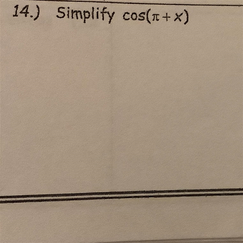 How do I simplify number 14? Prove Identities or Simplify using sum and difference-example-1